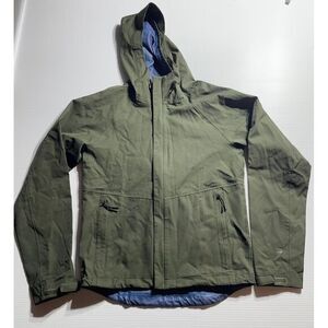 All‎ in motion Olive Green Hooded Outdoor Jacket Waterproof Windbreaker S